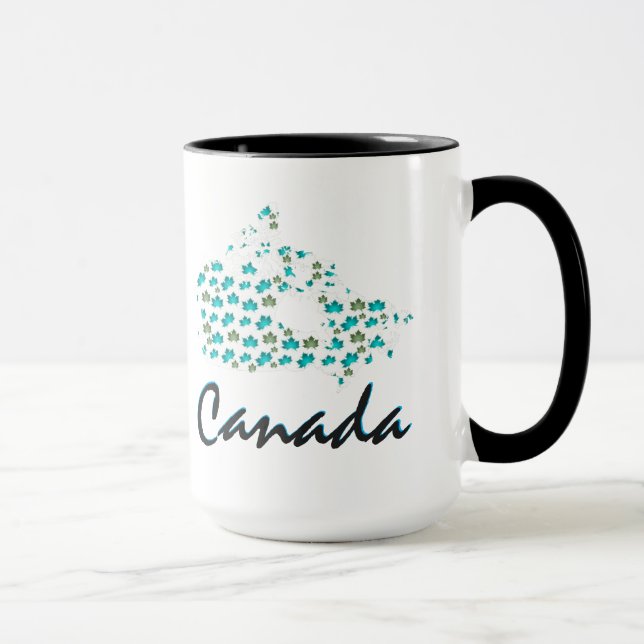 Taza de café canadiense de Canadá del arce de la (Derecha)