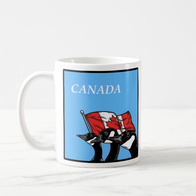 Taza De Café Canadiense de lucha contra el enojado Canadá (Izquierda)