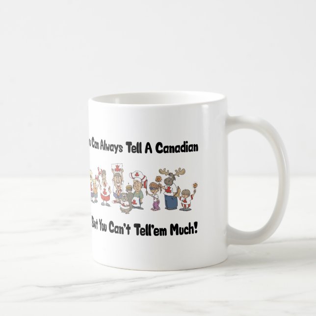 Taza De Café Canadiense divertido (Derecha)