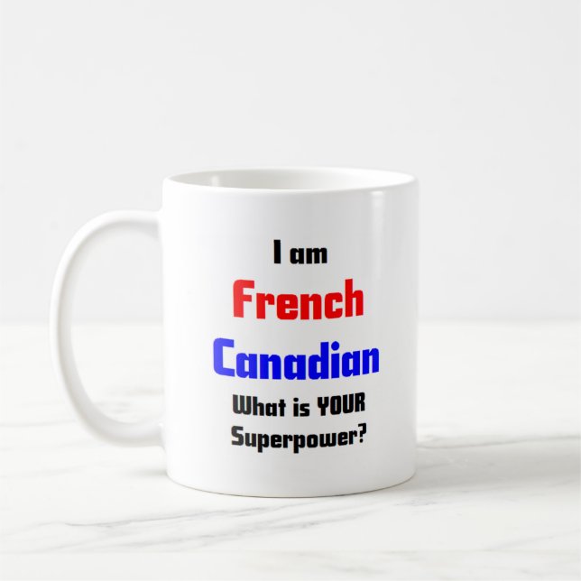 Taza De Café canadiense francés (Izquierda)