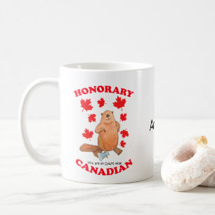Taza De Café Canadiense honorario eres tan condenadamente agrad