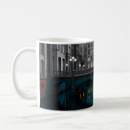 Taza De Café Canal Bridge Glow