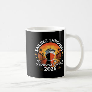 Taza De Café Canal de Panamá retro 2026 vía marítima de Panamá
