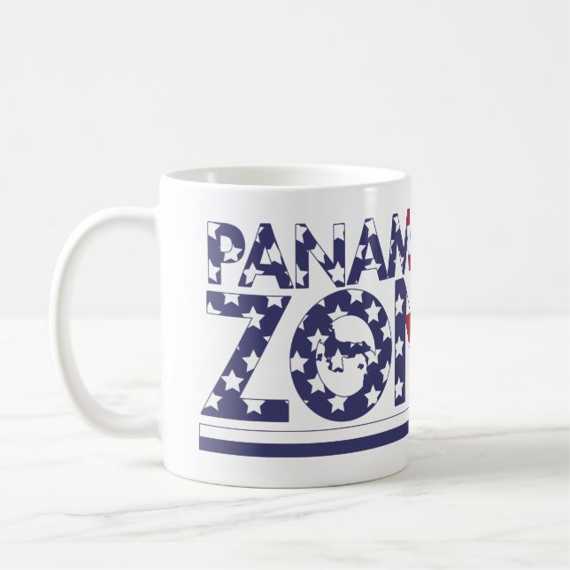 Taza De Café Canal de Panamá Zonian Patriótico (Izquierda)