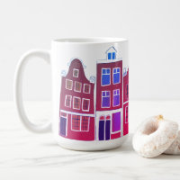 Canal House Row Amsterdam Holland Pink Holandés