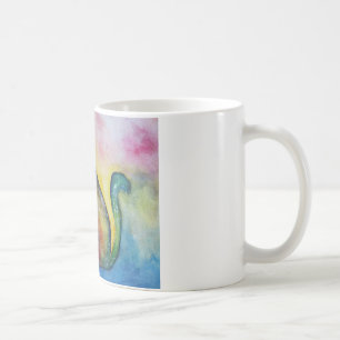Taza De Café Canales de color Gato Colorido Dibujo Mug