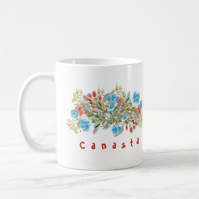 Taza De Café Canasta es mi juego Mug (Izquierda)