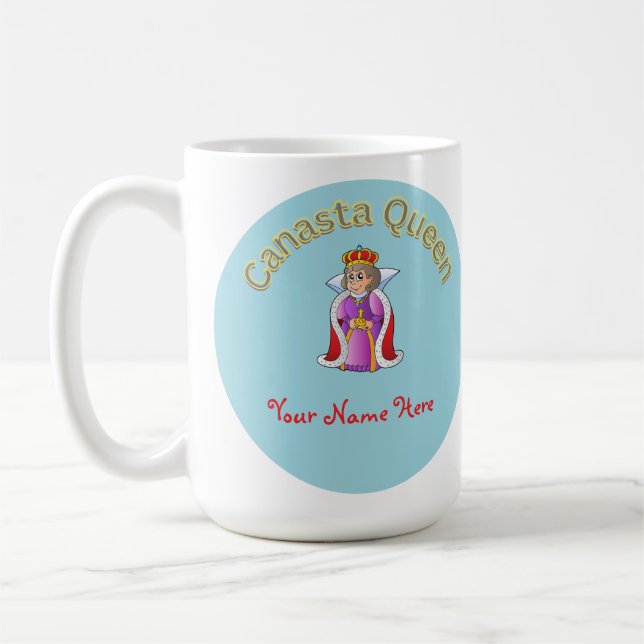 Taza De Café Canasta Queen Mug (Izquierda)