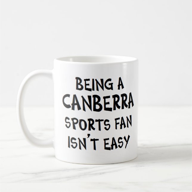 Taza De Café canberra sports fan, being (Izquierda)