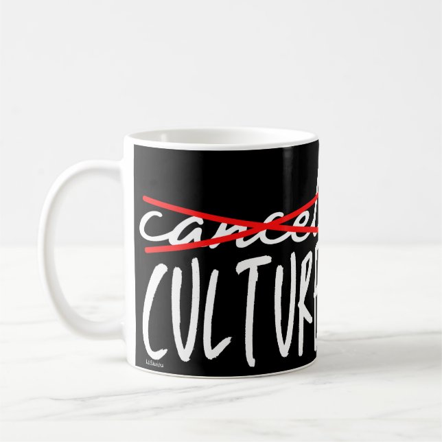 Taza De Café CANCELAR LA CULTURA CANCELATORIA divertido sarcást (Izquierda)