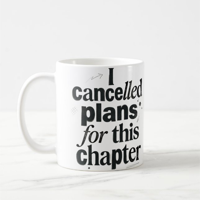 Taza De Café "Cancelé planes para este capítulo" — Libro divert (Izquierda)