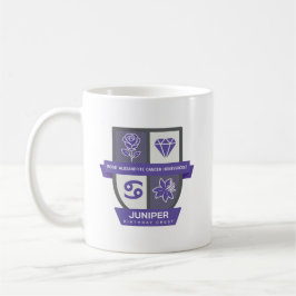 Taza De Café Cancer Birthday Crest™ for June 22-30 Mug
