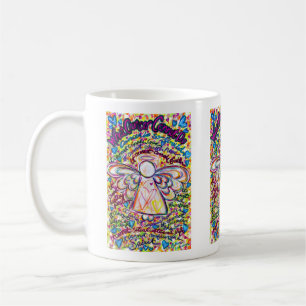 Taza De Café Cáncer de ángel de corazón de primavera no puede p