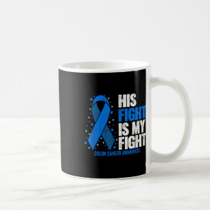 Taza De Café Cáncer de Colón Su Lucha Es Mi Lucha Contra El Cán