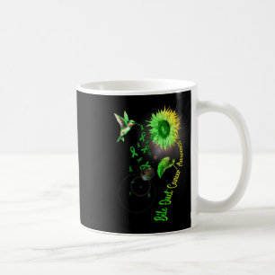 Taza De Café Cáncer de conducto biliar Diseño de girasol y coli