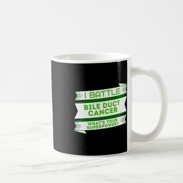 Taza De Café Cáncer de Conducto Biliar Superpoder  (Derecha)