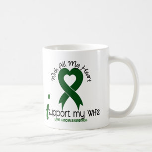 Taza De Café CÁNCER de HÍGADO apoyo a mi esposa