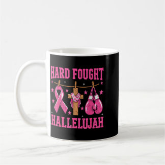 Taza De Café Cáncer de Mama Cristiano Hallelujah Luchado