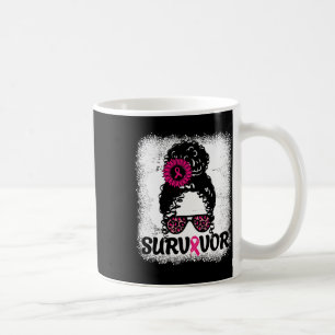 Taza De Café Cáncer de mama en cinta rosada con problemas de un