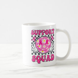 Taza De Café Cáncer de Mama Guerrero Apoyo Escuadrón Cáncer de 