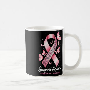 Taza De Café Cáncer de Mama Guerrero Apoyo Escuadrón Cáncer de 