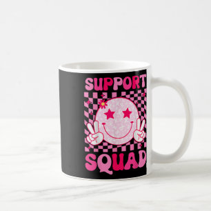 Taza De Café Cáncer de Mama Guerrero Apoyo Escuadrón Cáncer de 