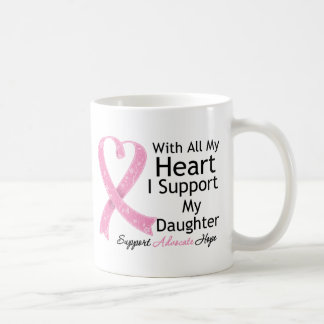 Taza De Café Cáncer de pecho apoyo a mi hija