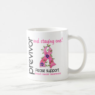 Taza De Café Cáncer de pecho de Previvor 9