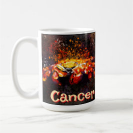 Taza De Café Cáncer de playa costera cangrejo náutico personali