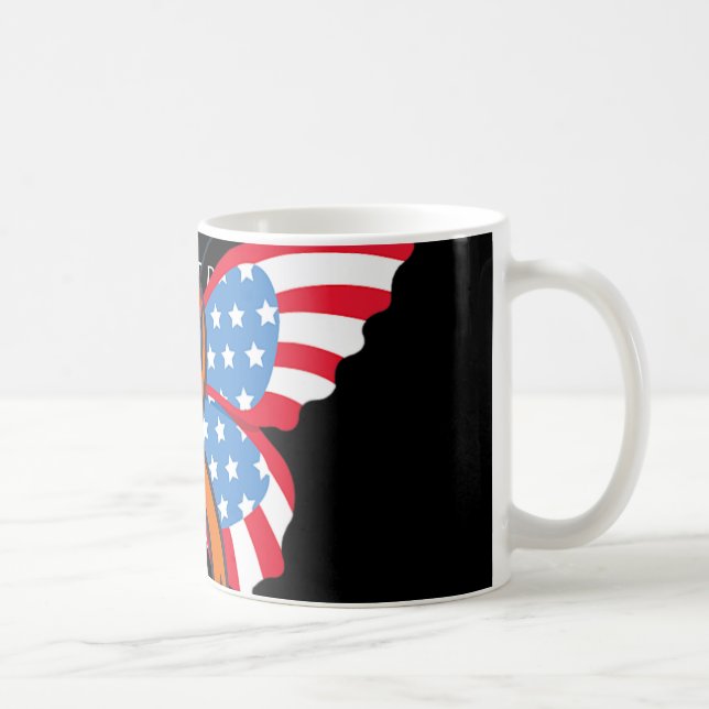 Taza De Café Cáncer de sangre de leucemia Estados Unidos Bander (Derecha)