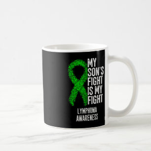 Taza De Café Cáncer de sangre La lucha de mi hijo es mi linfoma