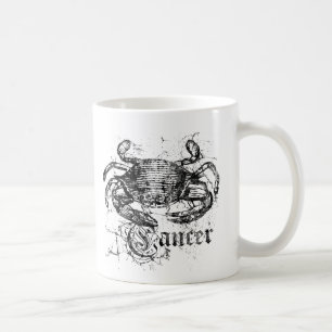 Taza De Café Cáncer de zodiaco vintage
