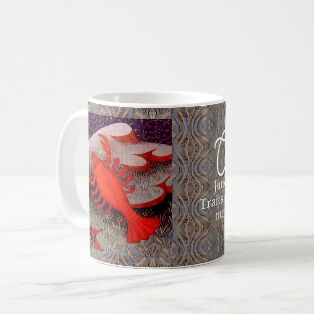 Taza De Café Cáncer en la fiesta de cumpleaños del Rótulo cangr (Anverso izquierdo)