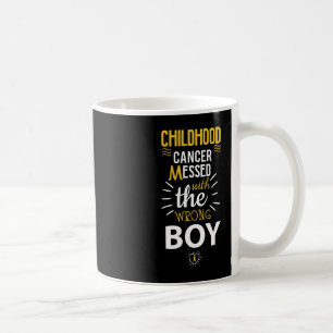 Taza De Café Cáncer infantil Enredado con la conciencia de los 