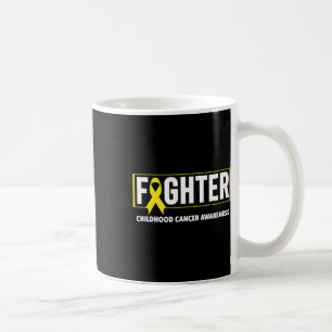 Taza De Café Cáncer Infantil - Luchador Conciencia del Cáncer I