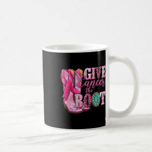 Taza De Café Cáncer La Cinta Rosa Del Cáncer De Mama De La Boqu