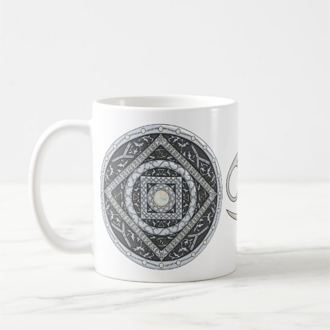 Taza De Café Cancer Mandala Mug (Izquierda)