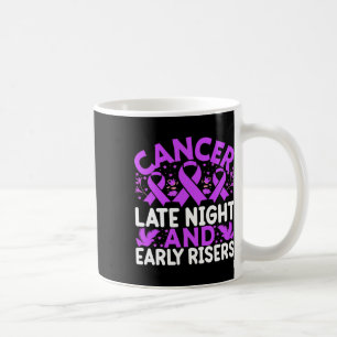 Taza De Café Cáncer noctámbulos y madrugadores - Día Mundial de