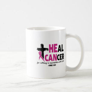 Taza De Café Cáncer Sanador Para Nada Es Imposible Con Dios Luk