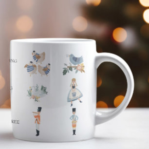 Taza De Café Canción de feriado de 12 días de Navidades