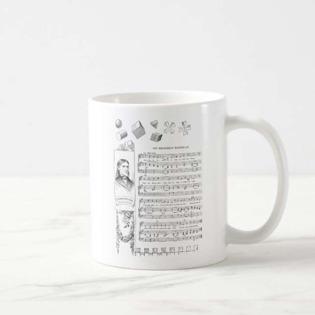 Taza De Café Canción de Froebel y sus regalos (Derecha)