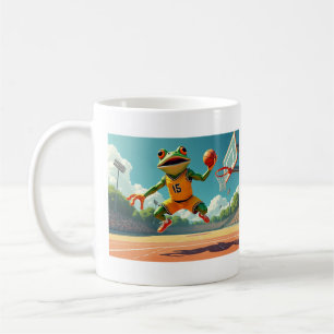 Taza De Café Canción de rana de básquetbol de dos lados