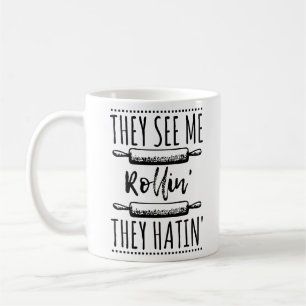 Taza De Café Canción lírica Hip Hop Ridin me ven Rollin Hatin