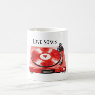 Taza De Café Canciones de Amor de Red Heart Record