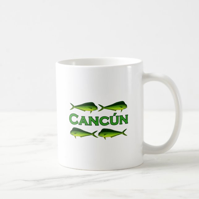 Taza De Café Cancun Dorado (Derecha)