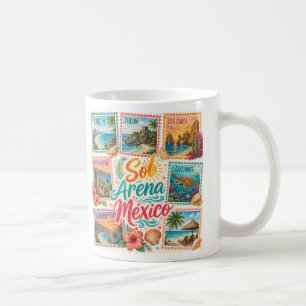 Taza De Café Cancun Sol Arena México Playas Hermosas Tropical 