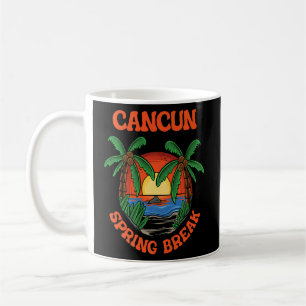 Taza De Café Cancun Spring Break School Vacation Beach Trip Col