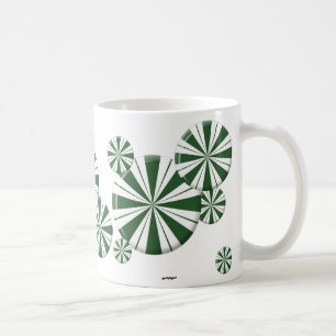 Taza De Café Candía de rayas de menta rápida