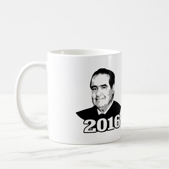 TAZA DE CAFÉ CANDIDATO 2016 DE ANTONIN SCALIA (Izquierda)