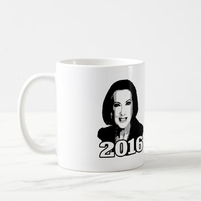 TAZA DE CAFÉ CANDIDATO 2016 DE CARLY FIORINA (Izquierda)
